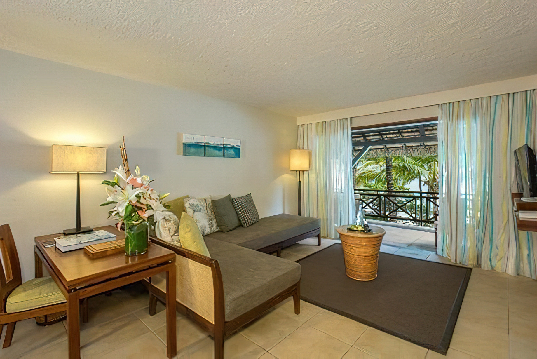 Constance Belle Mare Plage Resort – Mauritius – Deluxe Suite Sea Facing Living Area