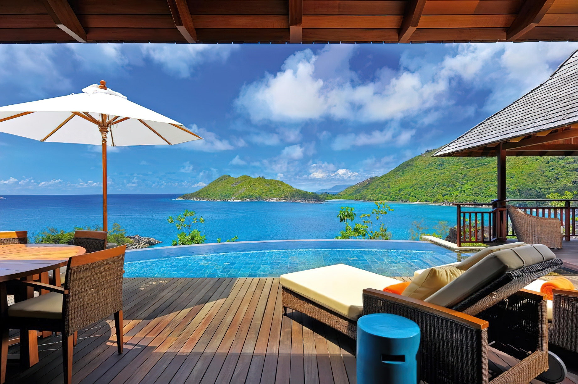Constance Ephelia Resort – Port Launay, Mahe, Seychelles – Presidential Villa Infinity Pool Deck Ocean View