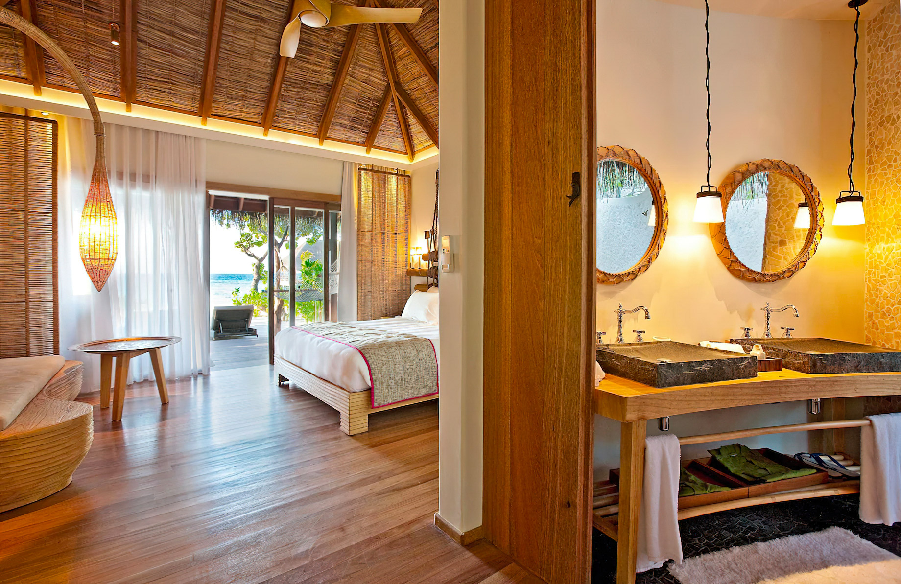 Constance Moofushi Resort - South Ari Atoll, Maldives - Beach Villa Interior
