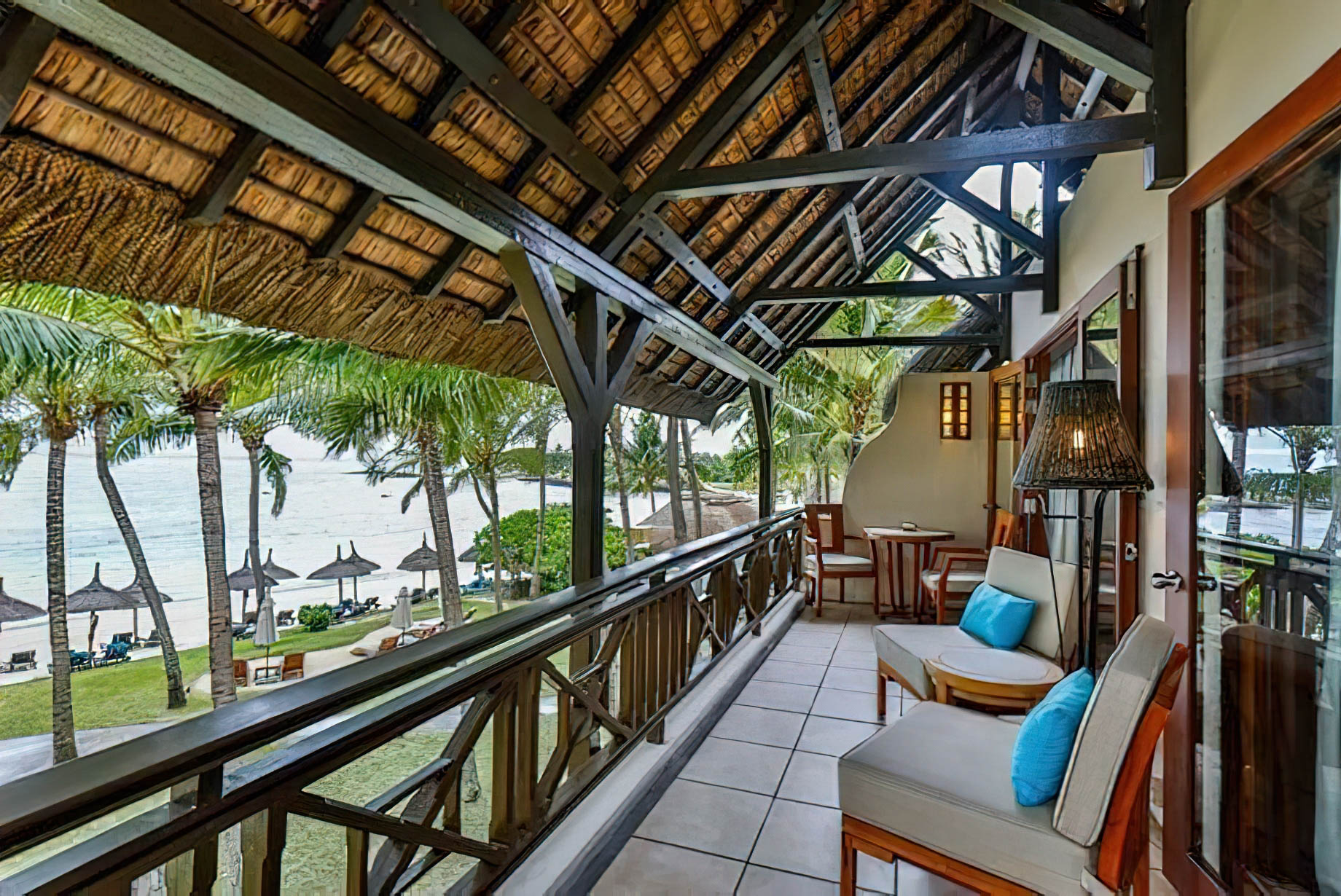 Constance Belle Mare Plage Resort – Mauritius – Deluxe Suite Sea Facing Balcony View