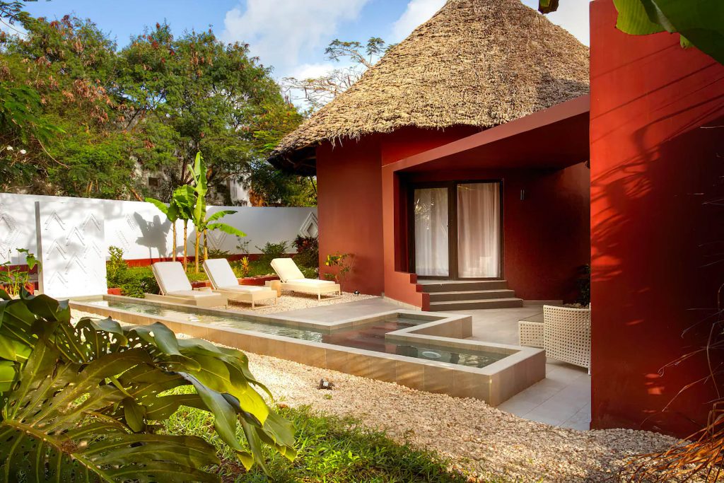 Gold Zanzibar Beach House & Spa Resort - Nungwi, Zanzibar, Tanzania - Jungle Villa Exterior Pool Deck