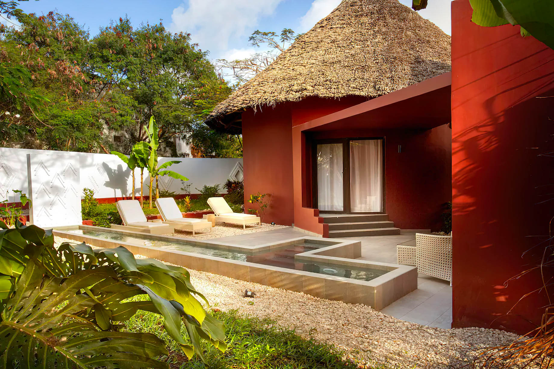 Gold Zanzibar Beach House & Spa Resort – Nungwi, Zanzibar, Tanzania – Jungle Villa Exterior Pool Deck