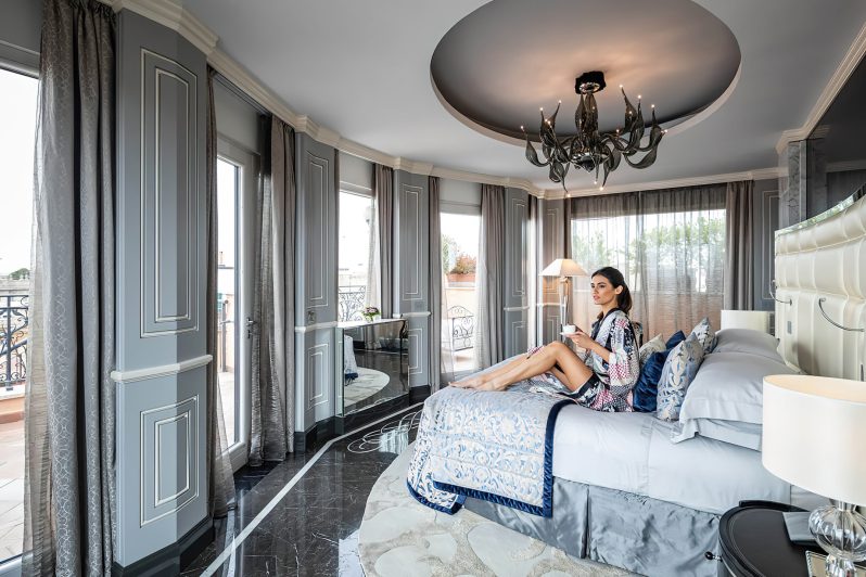 Baglioni Hotel Regina, Roma - Rome, Italy - Roman Penthouse Luxury Apartment Bedroom
