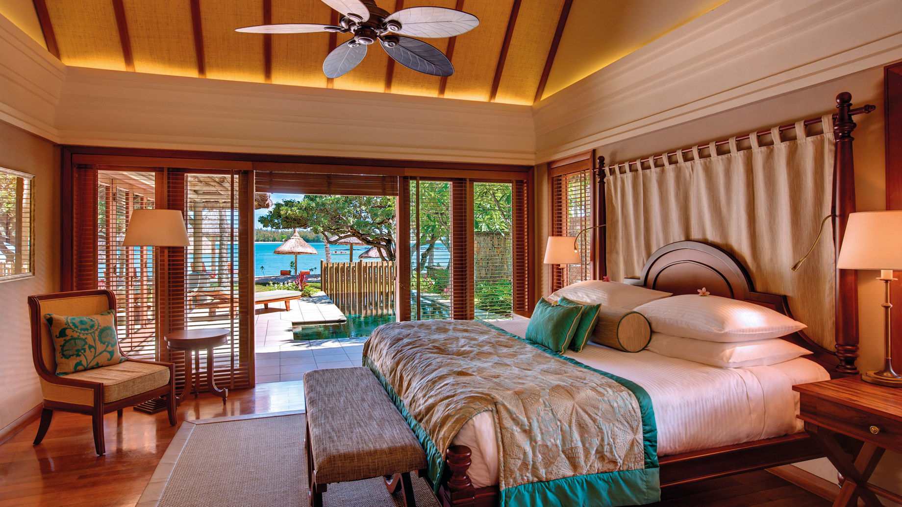 Constance Prince Maurice Resort – Mauritius – Beach Pool Villa Bedroom