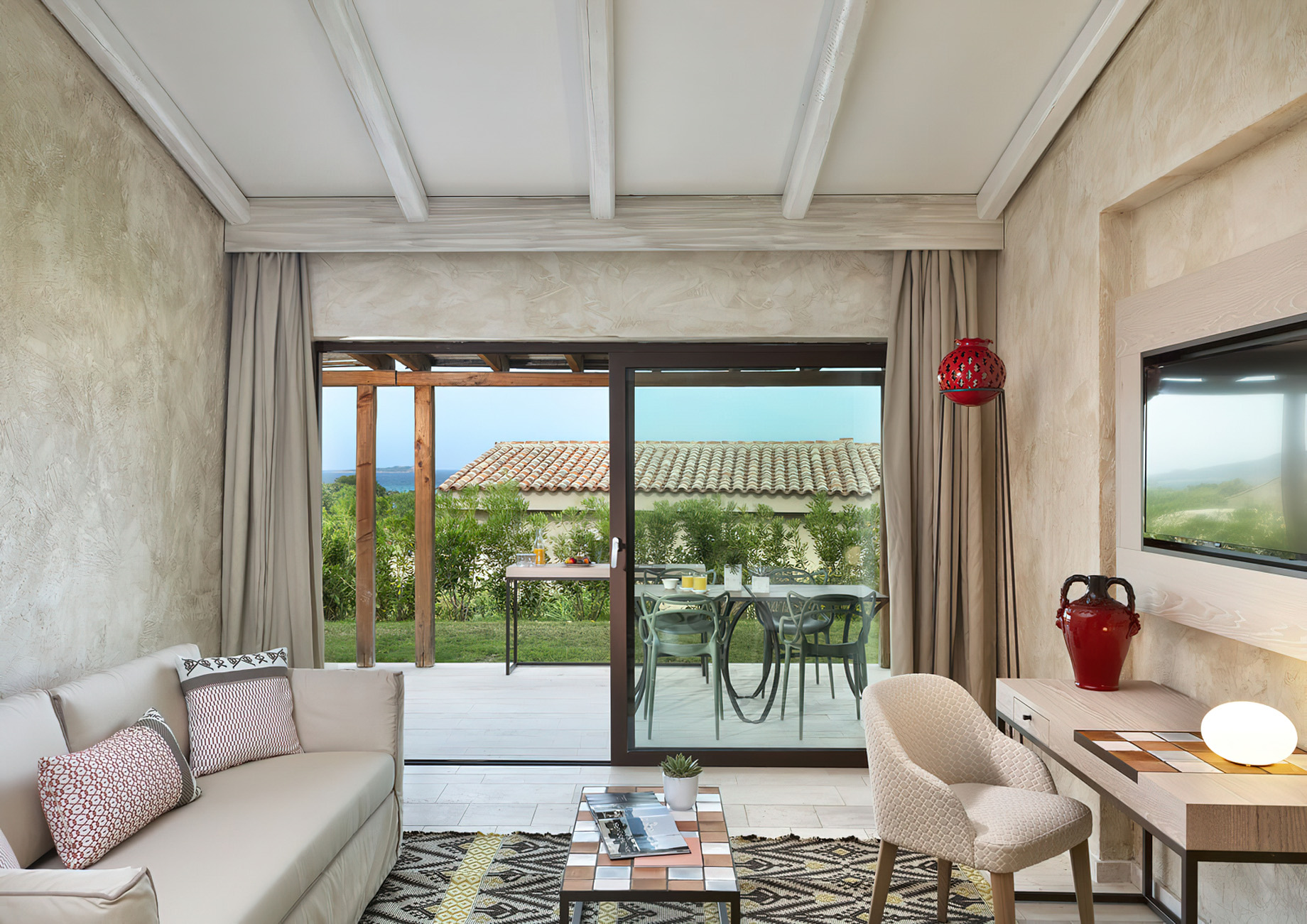 Baglioni Resort Sardinia – San Teodoro, Sardegna, Italy – San Pietro Suite Living Room