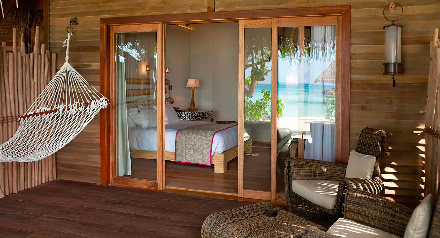 Constance Moofushi Resort – South Ari Atoll, Maldives – Beach Villa Deck