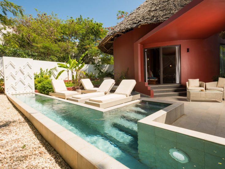 Gold Zanzibar Beach House & Spa Resort - Nungwi, Zanzibar, Tanzania - Jungle Villa Pool Deck