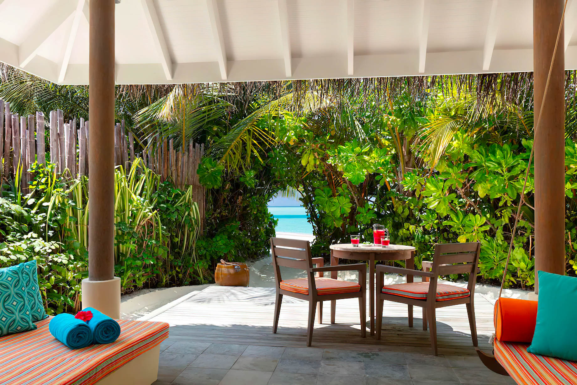 Anantara Thigu Maldives Resort – South Male Atoll, Maldives – Sunset Beach Villa Balcony