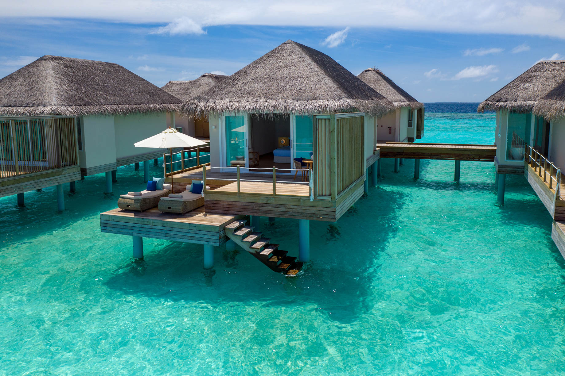 Baglioni Resort Maldives – Maagau Island, Rinbudhoo, Maldives – Water Villa Aerial View