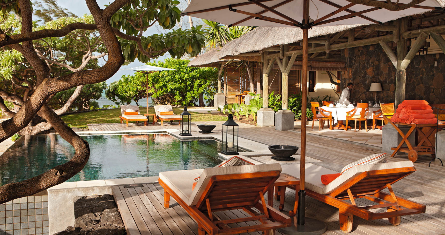 Constance Prince Maurice Resort - Mauritius - Princely Villa Pool Deck
