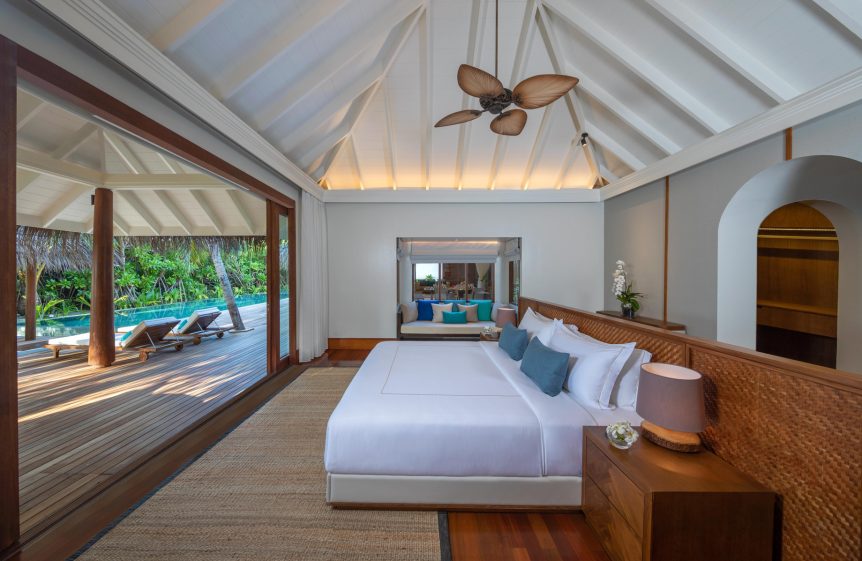Anantara Kihavah Maldives Villas Resort - Baa Atoll, Maldives - Two Bedroom Beach Pool Residence Bedroom