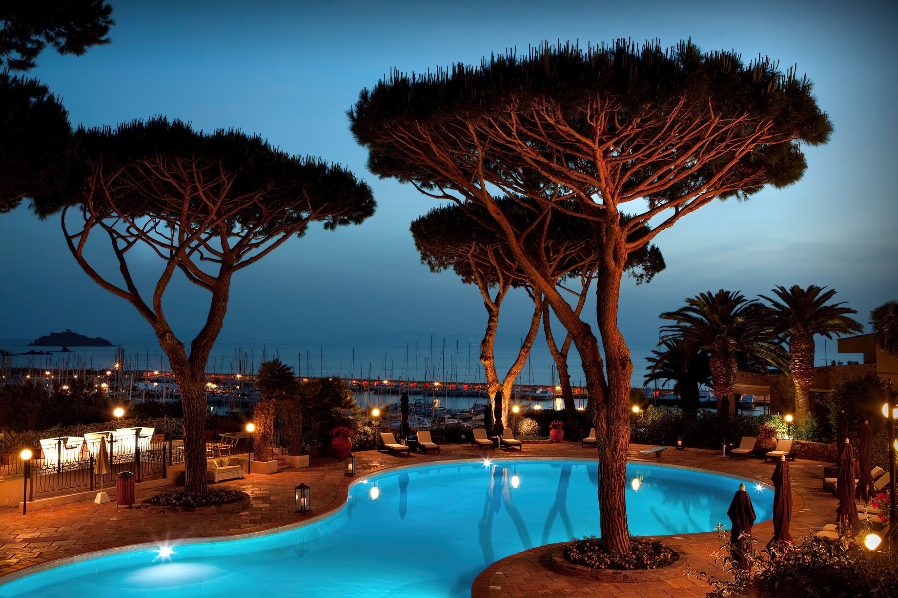 Baglioni Resort Cala del Porto Tuscany – Punta Ala, Italy – Pool Night View