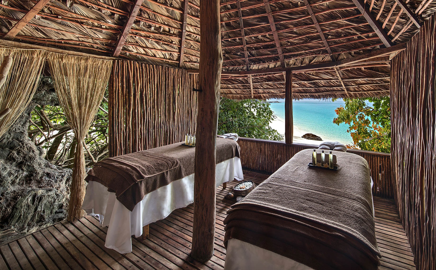 Constance Tsarabanjina Island Resort – Madagascar – Spa Treatment Tables