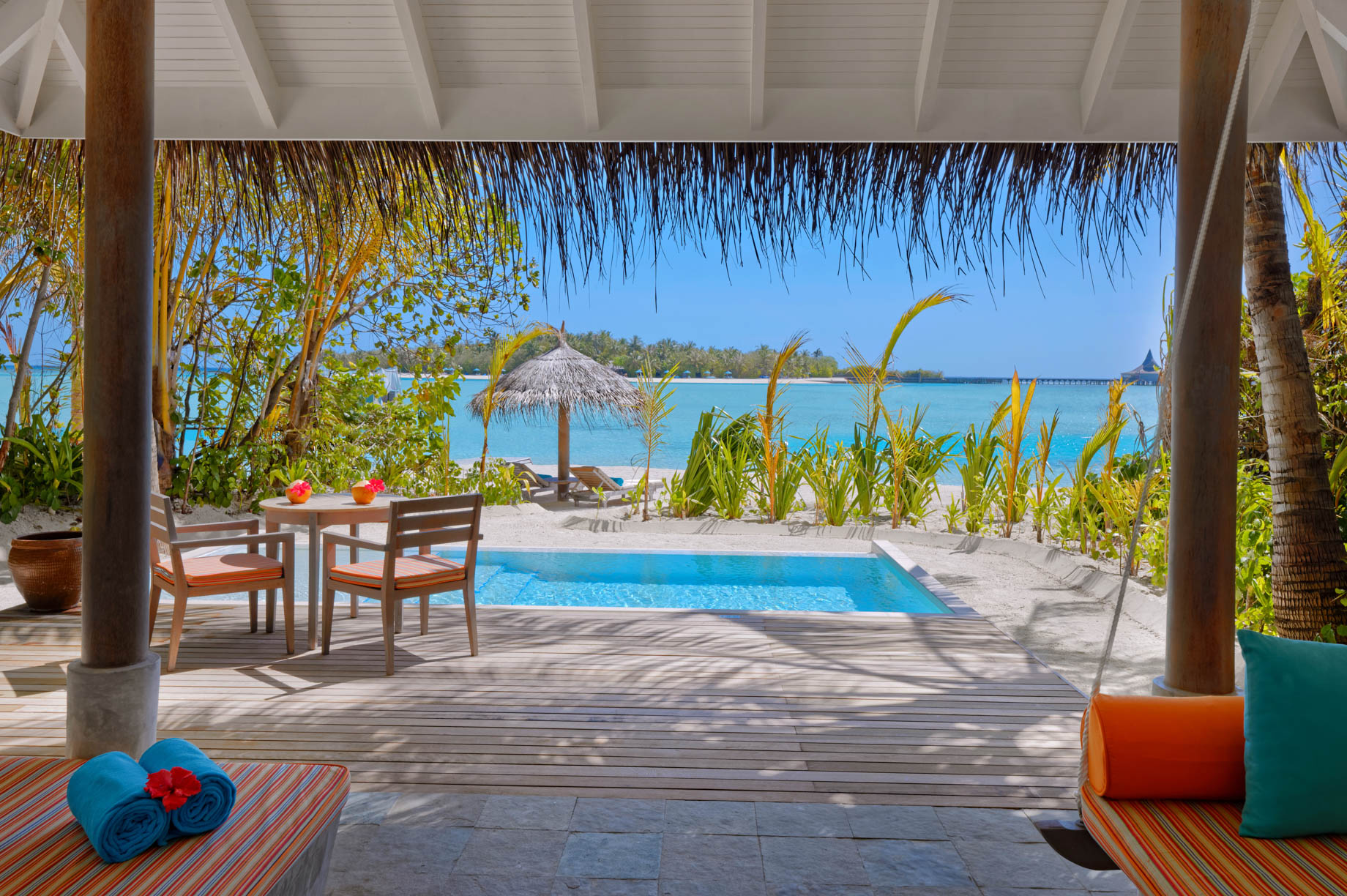 Anantara Thigu Maldives Resort – South Male Atoll, Maldives – Sunrise Beach Pool Villa Balcony
