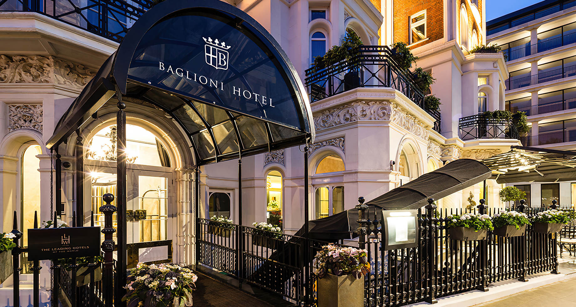 Baglioni Hotel London – South Kensington, London, United Kingdom – Exterior Entrance Night