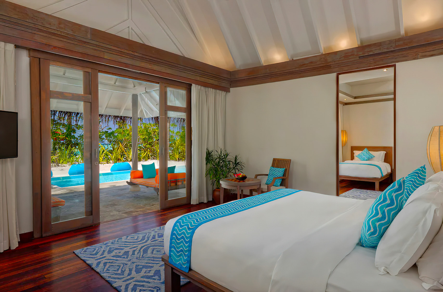Anantara Thigu Maldives Resort – South Male Atoll, Maldives – Two Bedroom Family Beach Pool Villa Bedroom