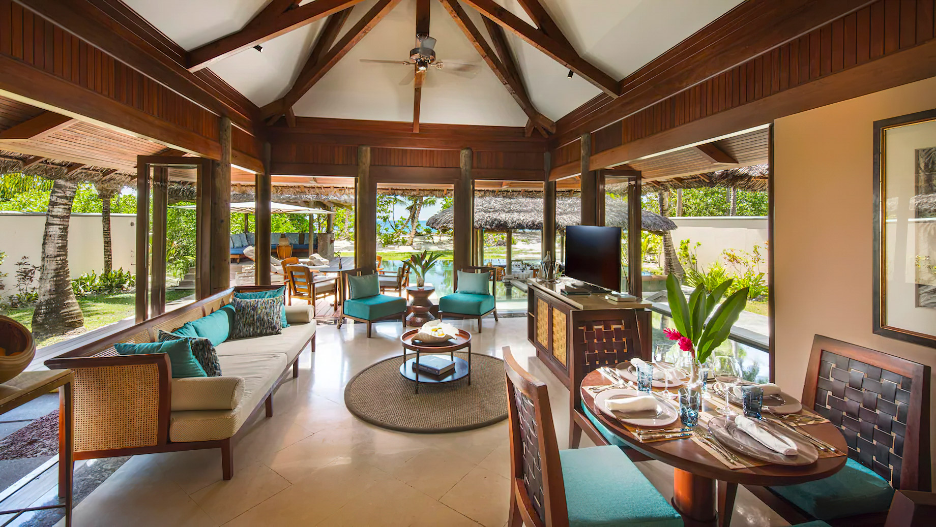 Constance Lemuria Resort – Praslin, Seychelles – Pool Villa Living Room