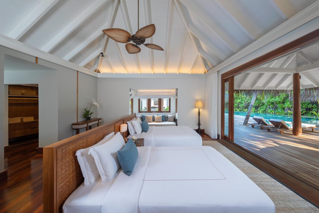 Anantara Kihavah Maldives Villas Resort - Baa Atoll, Maldives - Three Bedroom Beach Pool Residence Bedroom
