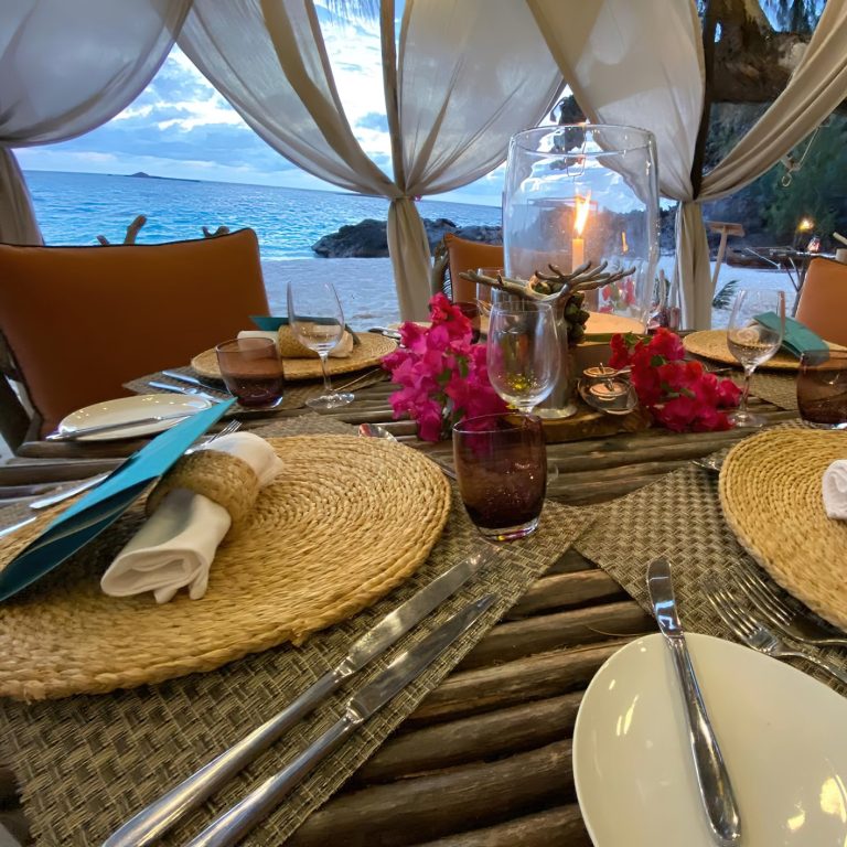 Constance Tsarabanjina Island Resort – Madagascar – Beach Dining