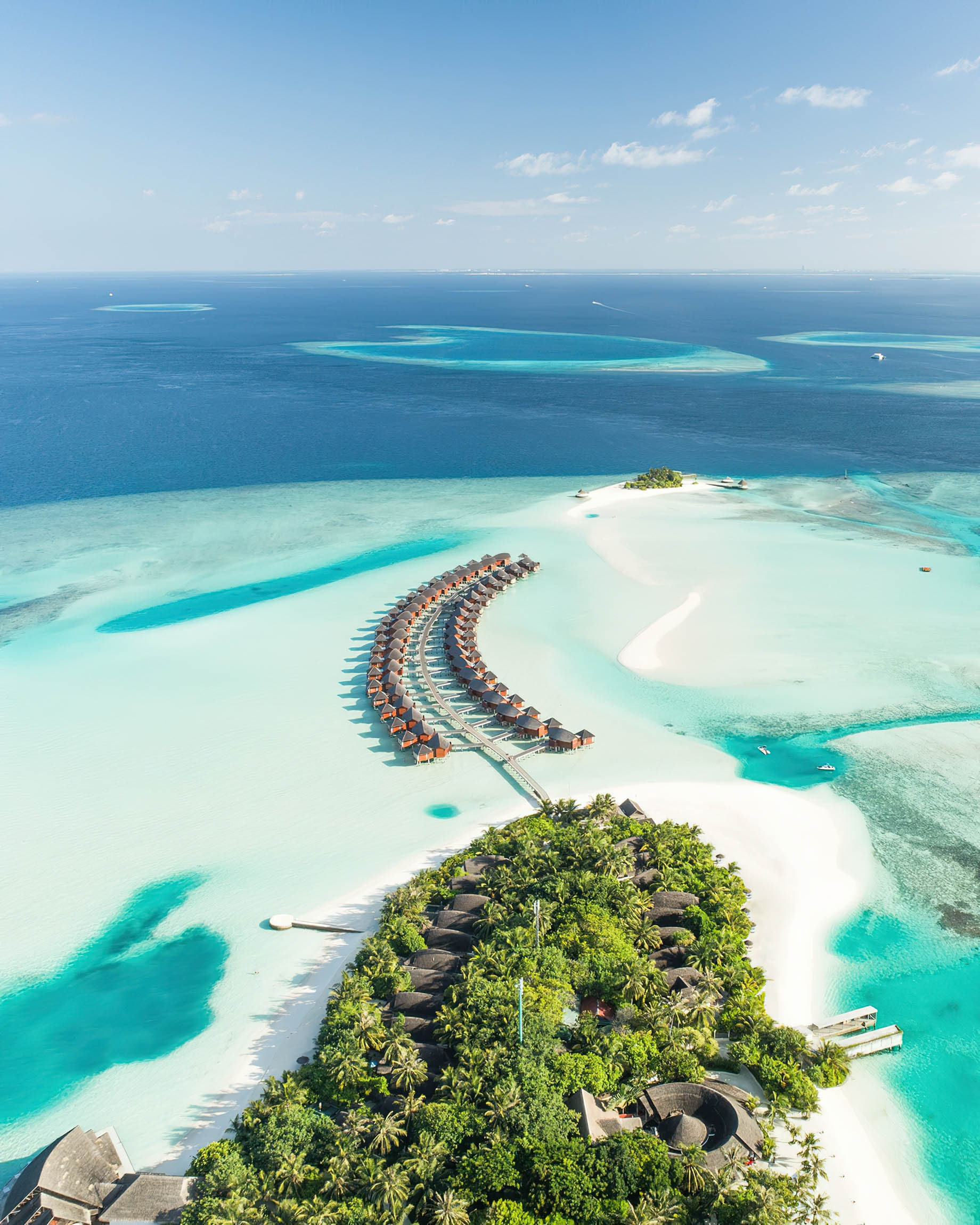 Anantara Thigu Maldives Resort – South Male Atoll, Maldives – Resort Aerial View