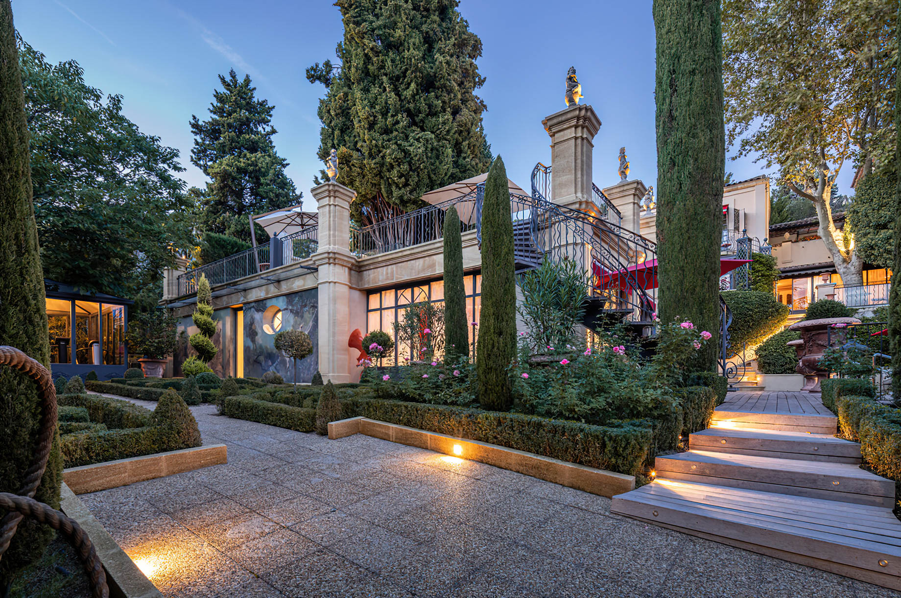 Villa Gallici Relais Châteaux Hotel – Aix-en-Provence, France – Spa Exterior Sunset