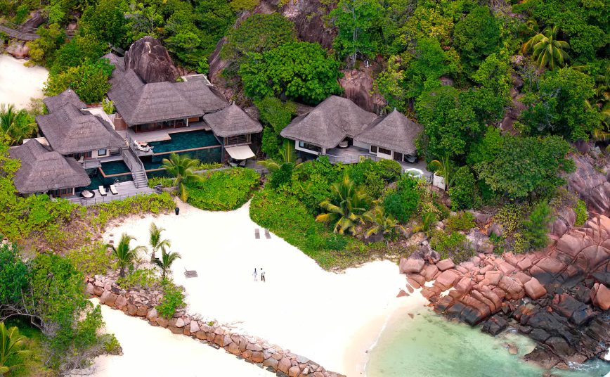 Constance Lemuria Resort - Praslin, Seychelles - Presidential Villa Aerial View