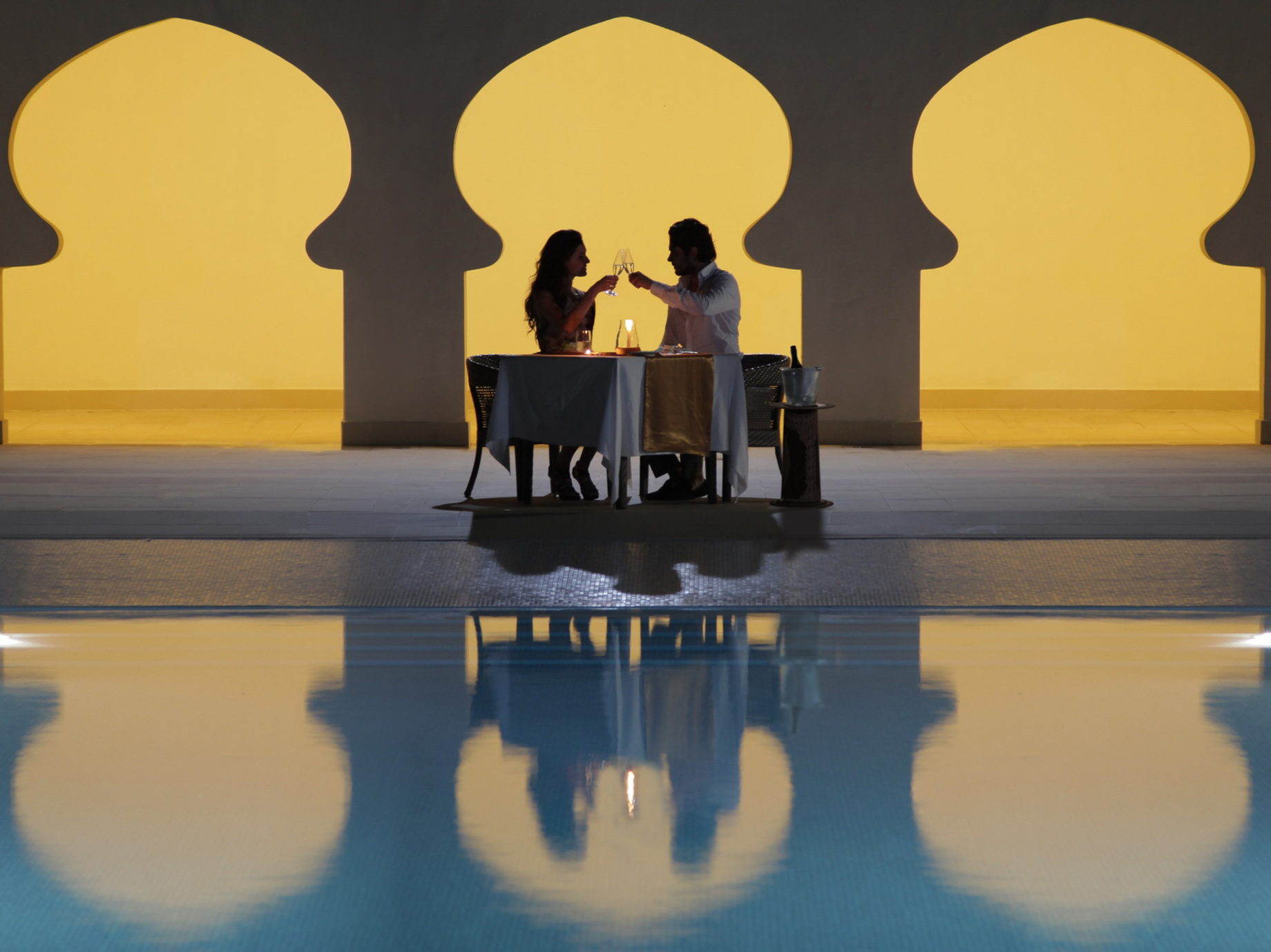 Gold Zanzibar Beach House & Spa Resort - Nungwi, Zanzibar, Tanzania - Private Poolside Dining Evening