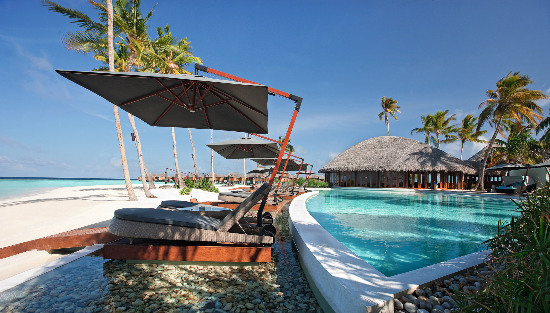 Constance Halaveli Resort – North Ari Atoll, Maldives – Resort Pool Ocean View