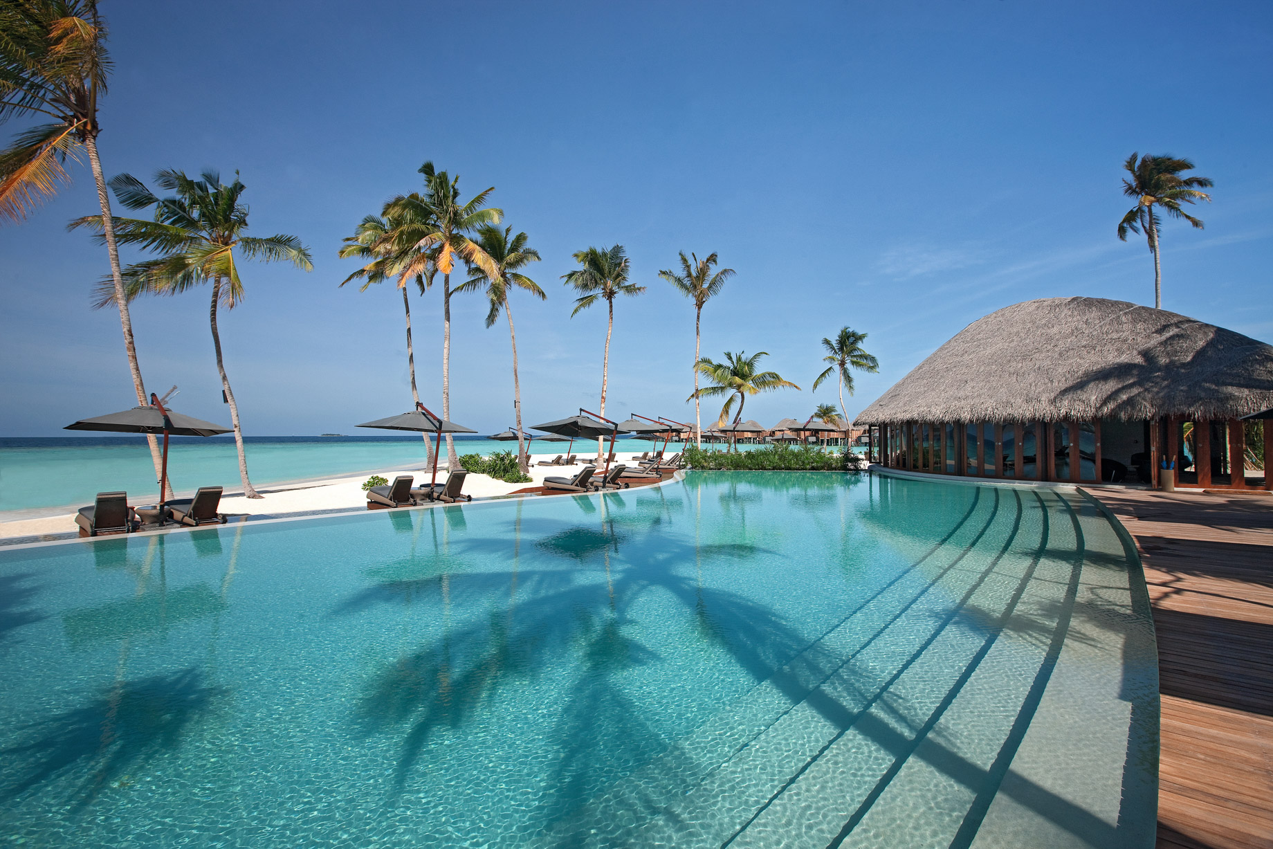 Constance Halaveli Resort – North Ari Atoll, Maldives – Resort Pool Ocean View