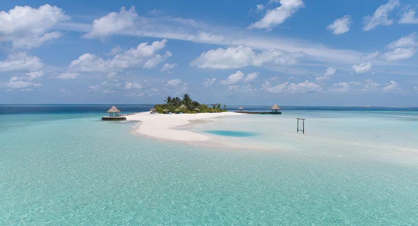 Anantara Thigu Maldives Resort - South Male Atoll, Maldives - Gulhifushi Picnic Island Aerial View