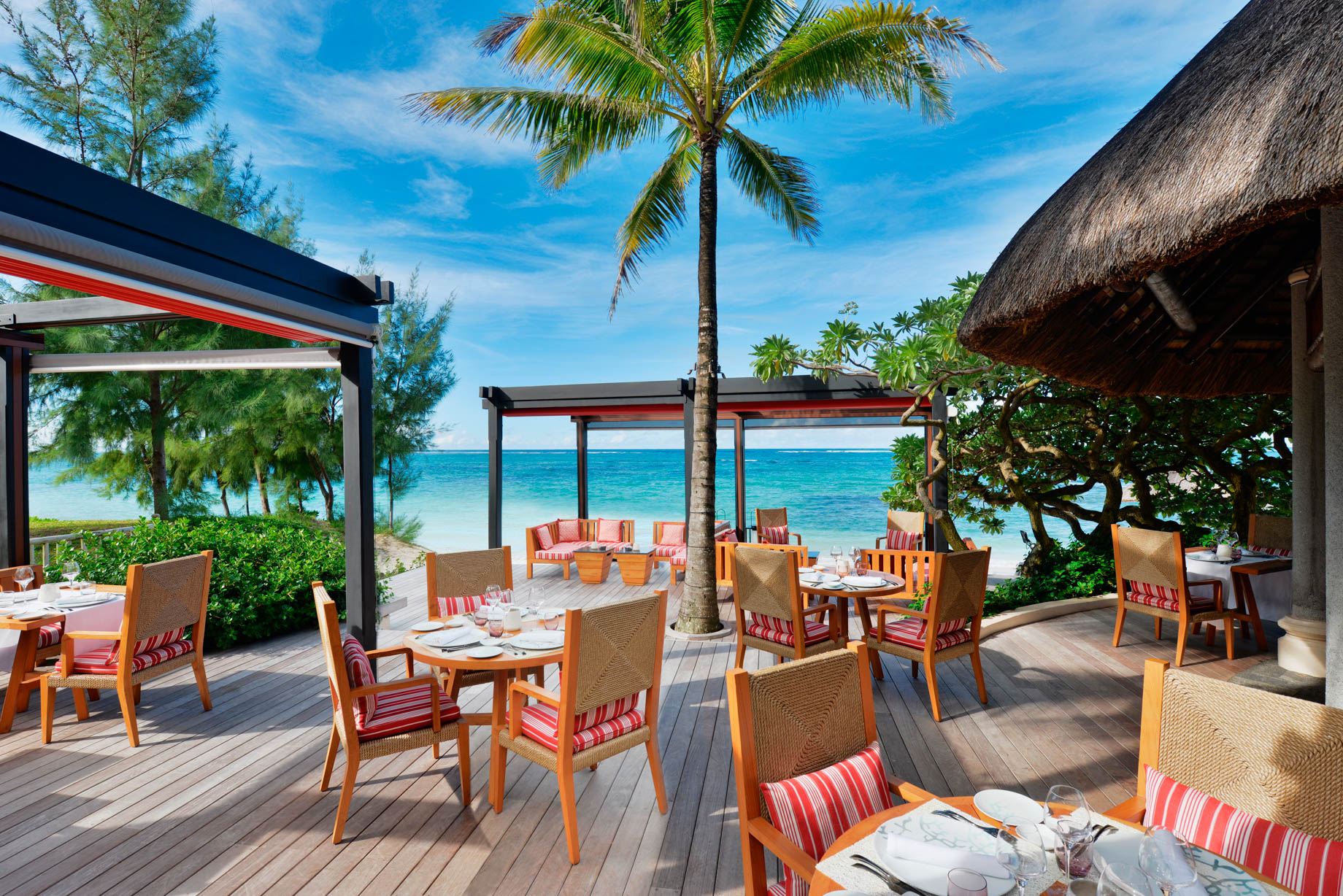 Constance Belle Mare Plage Resort - Mauritius - La Spiaggia Restaurant Patio