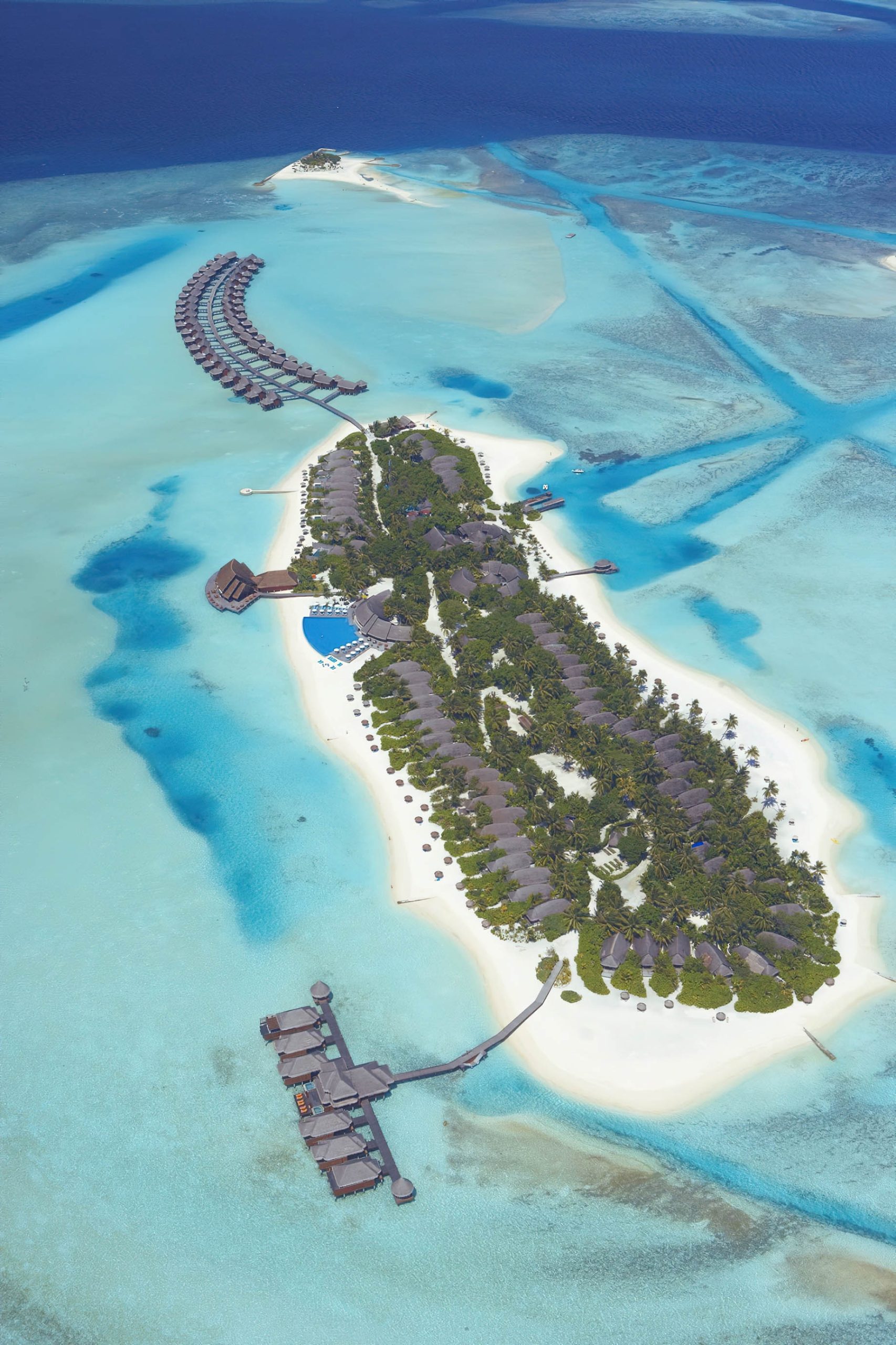 Anantara Thigu Maldives Resort - South Male Atoll, Maldives - Resort Aerial View