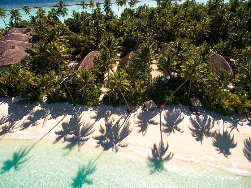 Constance Halaveli Resort - North Ari Atoll, Maldives - Beach Villas Aerial View