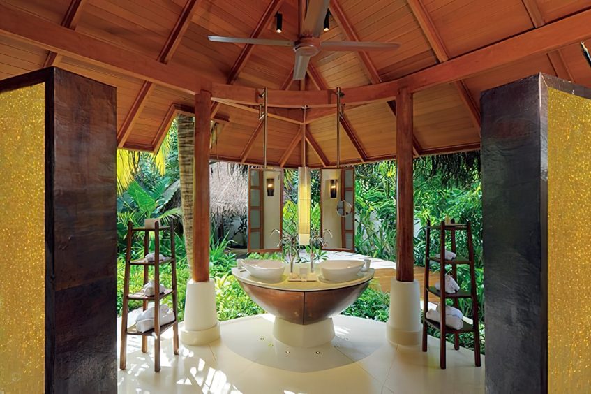 Constance Halaveli Resort - North Ari Atoll, Maldives - Double Storey Beach Villa Outdoor Bathroom