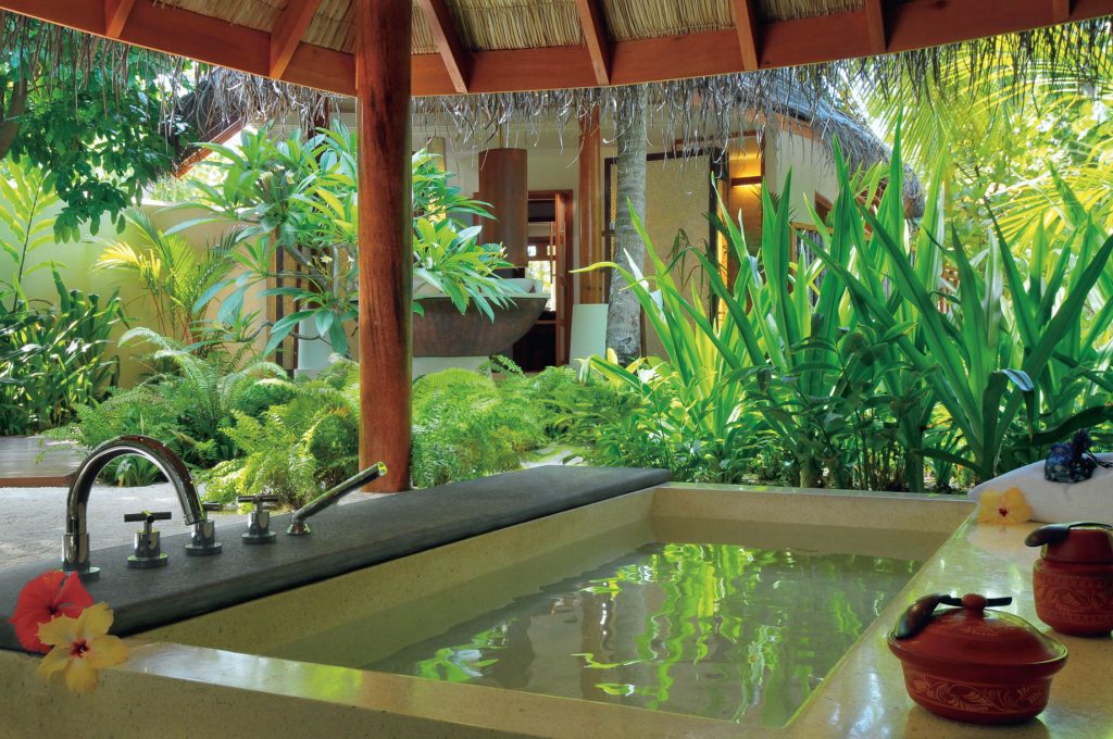 Constance Halaveli Resort - North Ari Atoll, Maldives - Double Storey Beach Villa Outdoor Bath