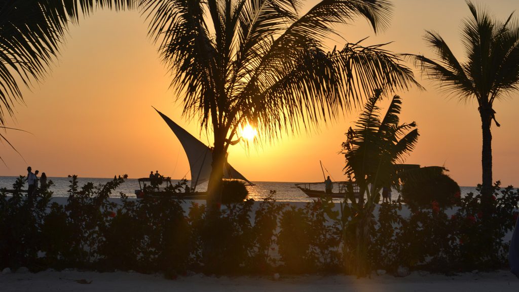 Gold Zanzibar Beach House & Spa Resort - Nungwi, Zanzibar, Tanzania - Ocean Sailboat Beach View Sunset