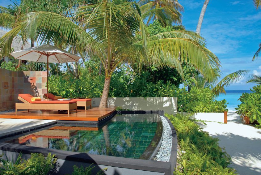 Constance Halaveli Resort - North Ari Atoll, Maldives - Double Storey Beach Villa Pool Deck