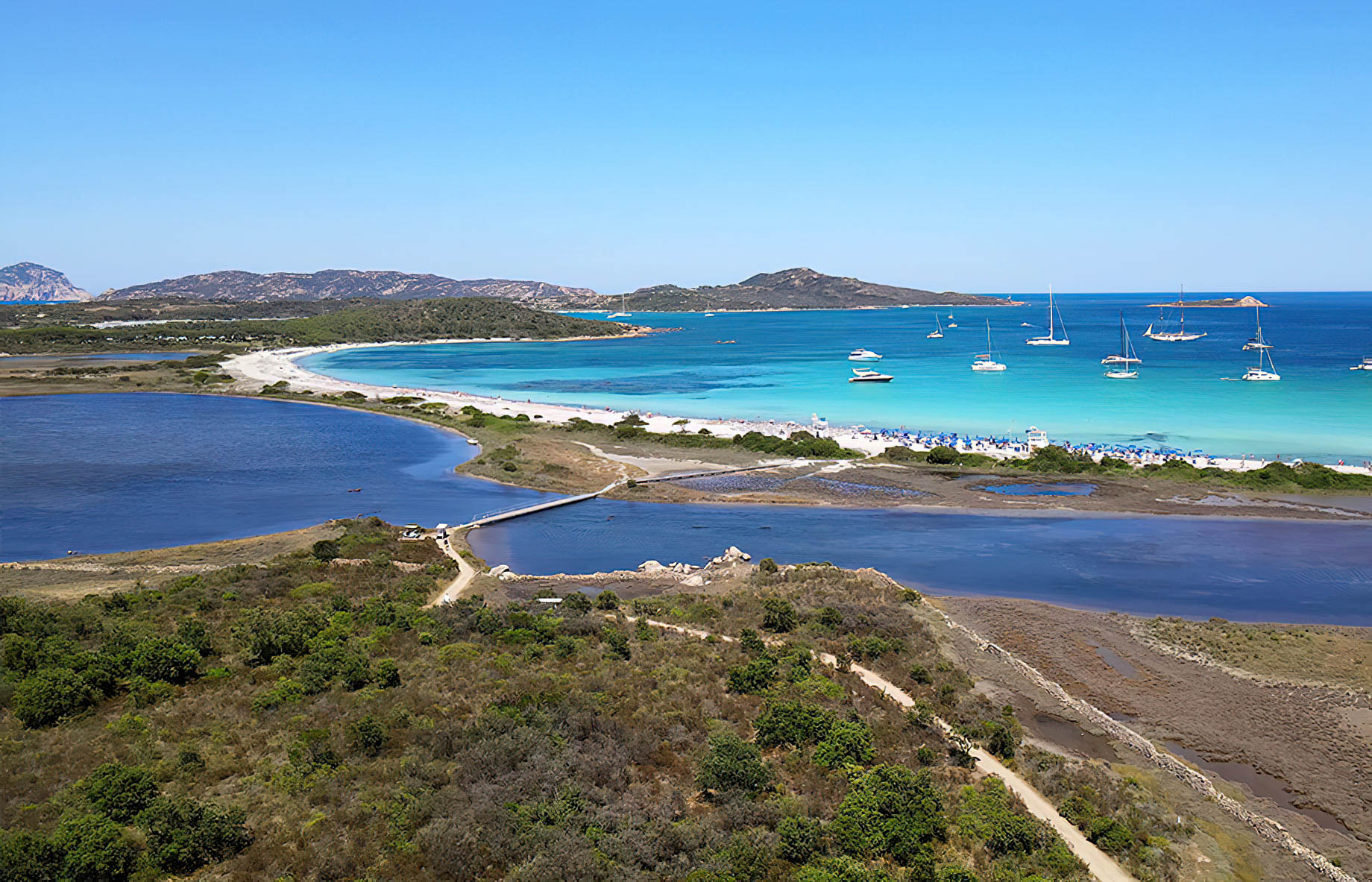 Baglioni Resort Sardinia – San Teodoro, Sardegna, Italy – Aerial Beach View
