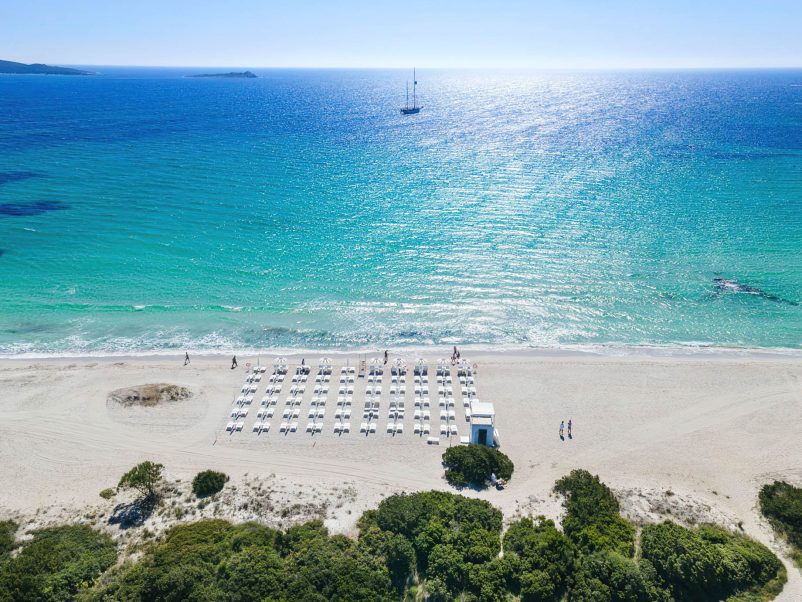 Baglioni Resort Sardinia - San Teodoro, Sardegna, Italy - Aerial Beach View