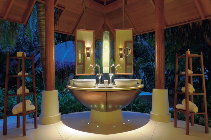 Constance Halaveli Resort - North Ari Atoll, Maldives - Double Storey Beach Villa Outdoor Bathroom