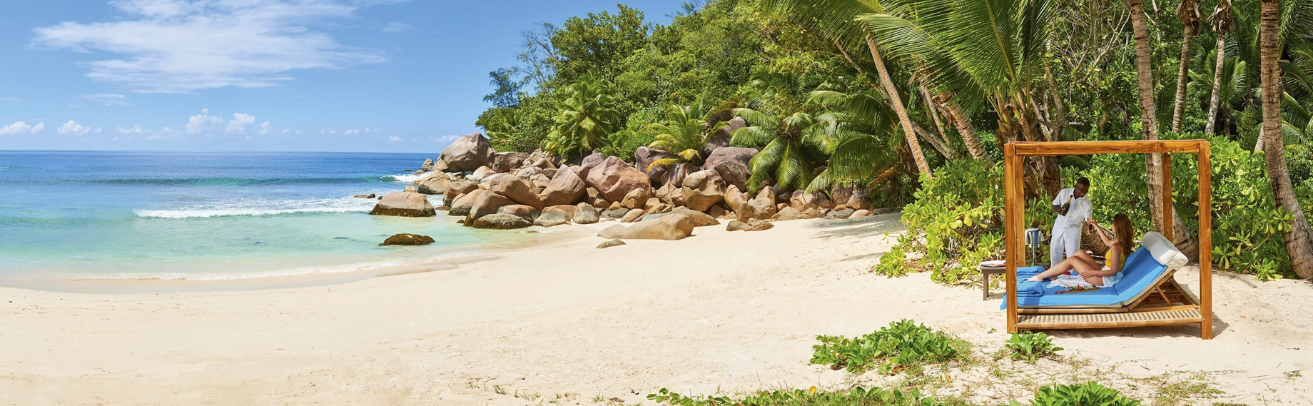 Constance Lemuria Resort – Praslin, Seychelles – Cabana Beach View