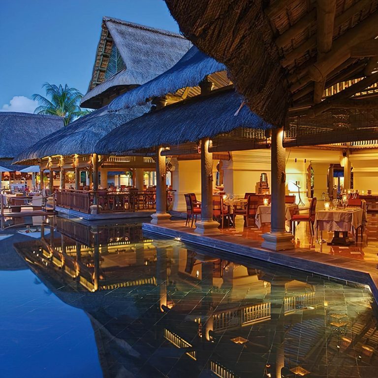 Constance Prince Maurice Resort – Mauritius – Archipel Restaurant Poolside Night View