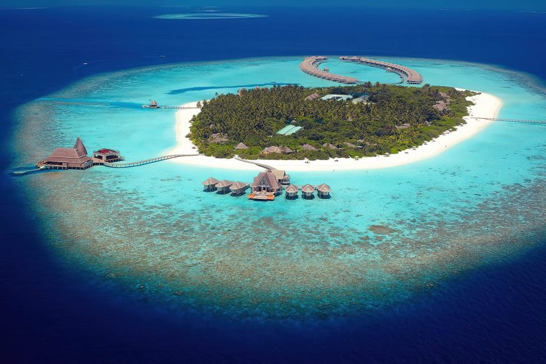 Anantara Kihavah Maldives Villas Resort - Baa Atoll, Maldives - Private Island Aerial View