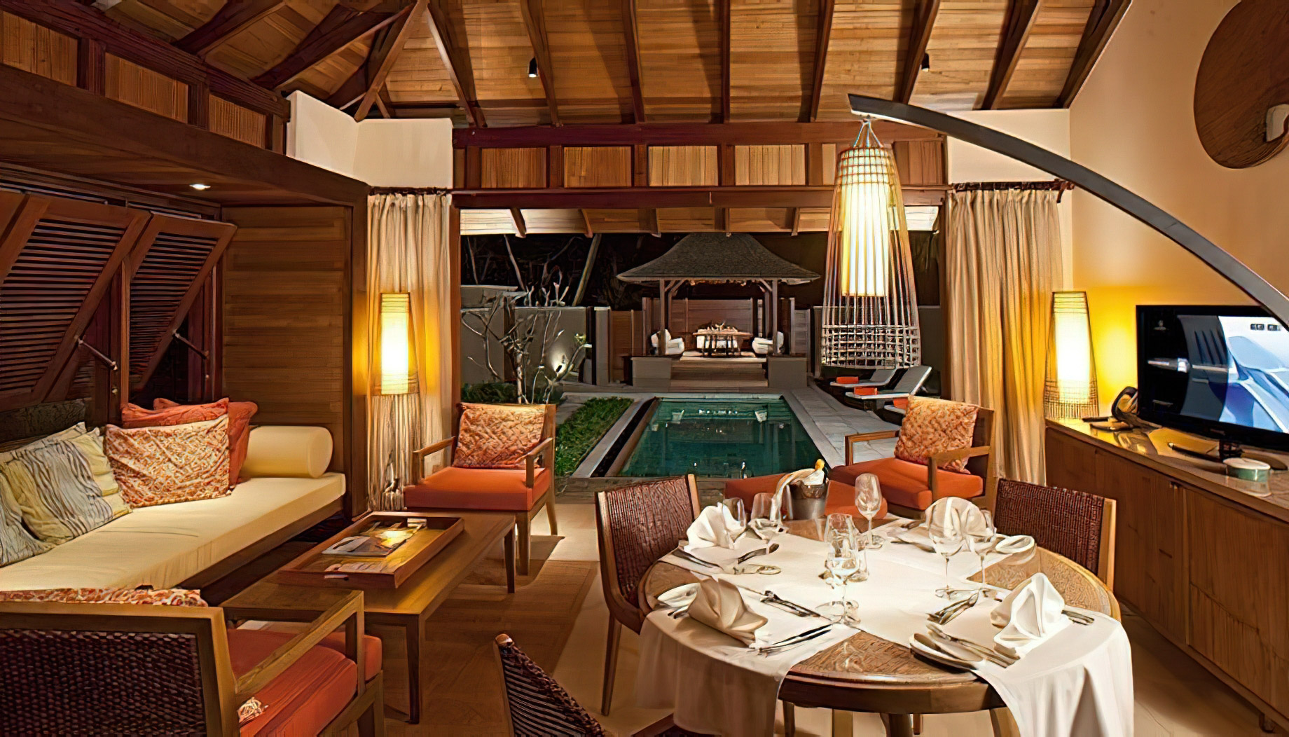 Constance Ephelia Resort – Port Launay, Mahe, Seychelles – Family Villa Living Area
