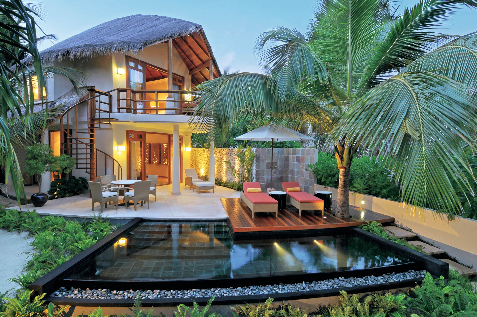 Constance Halaveli Resort – North Ari Atoll, Maldives – Double Storey Beach Villa Outdoor Pool