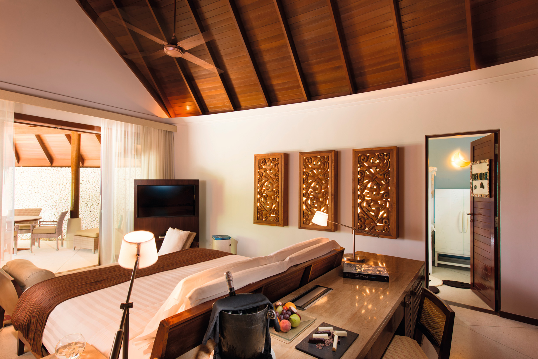 Constance Halaveli Resort – North Ari Atoll, Maldives – Family Beach Villa Interior