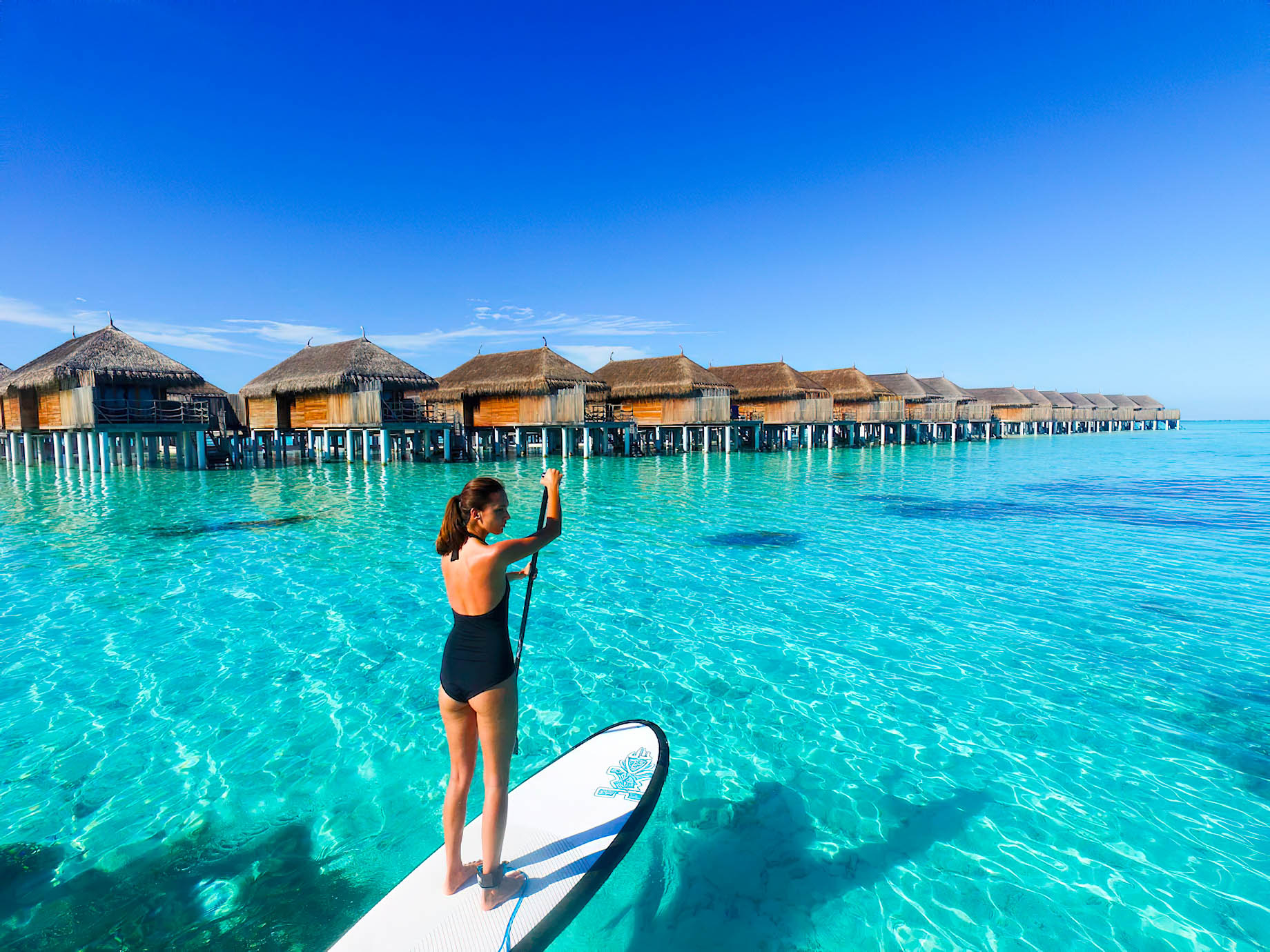 Constance Moofushi Resort - South Ari Atoll, Maldives - Paddleboarding