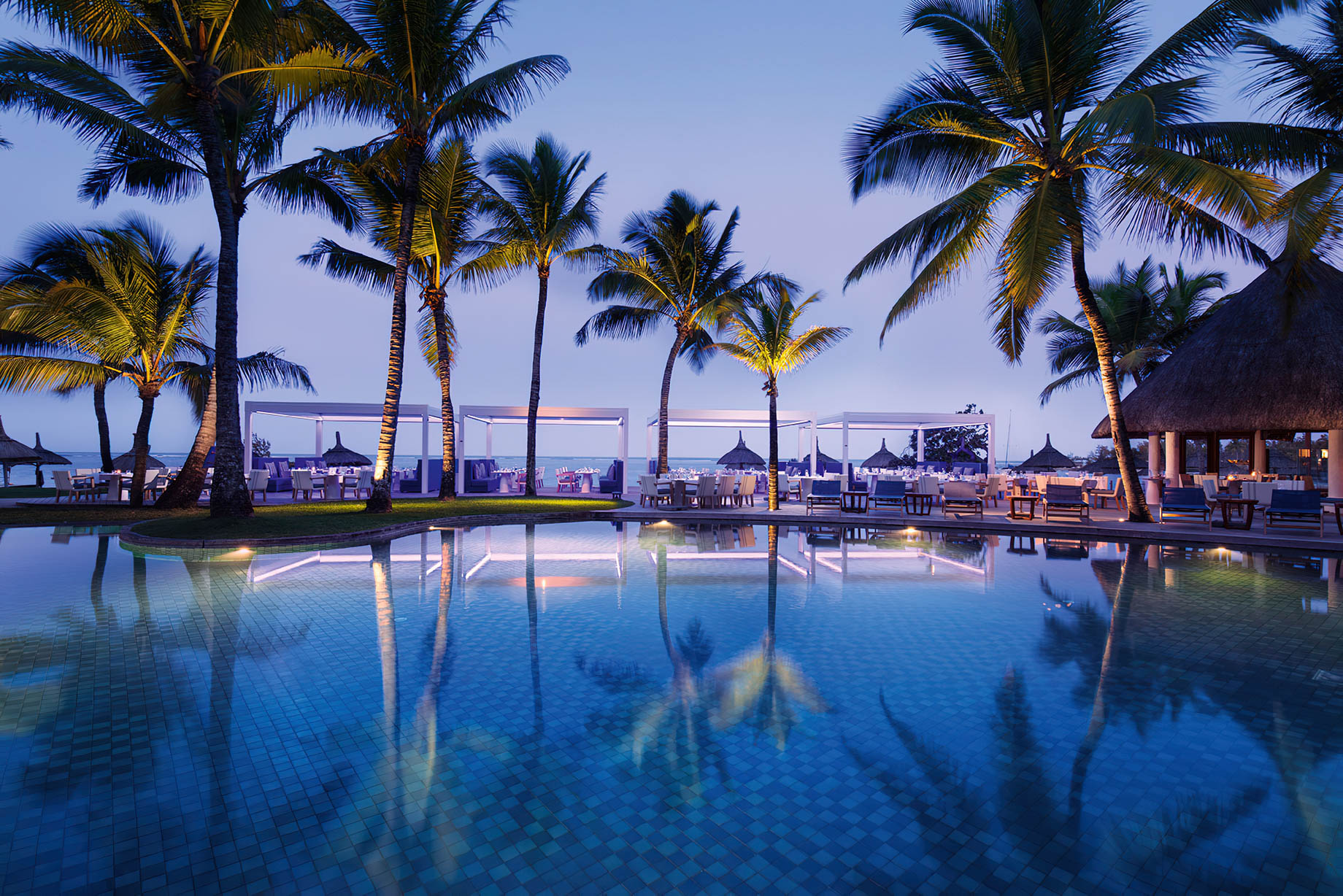 Constance Belle Mare Plage Resort – Mauritius – Indigo Restaurant Outdoor Dining