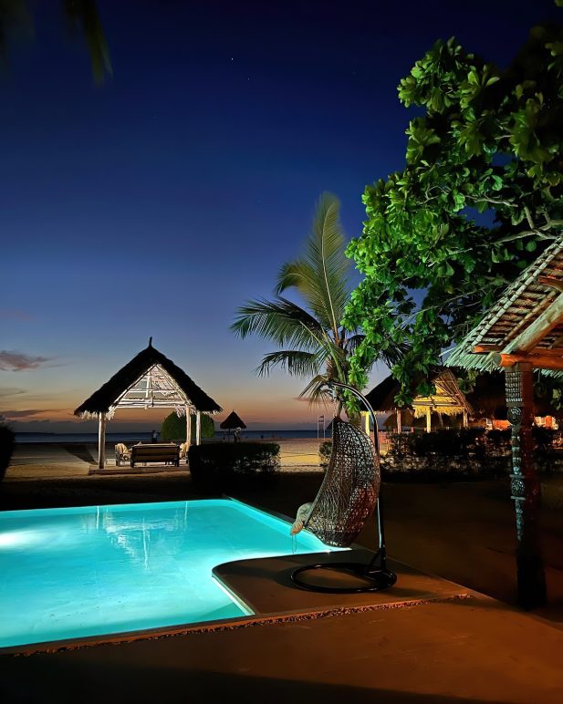 Gold Zanzibar Beach House & Spa Resort - Nungwi, Zanzibar, Tanzania - Resort Pool Night View
