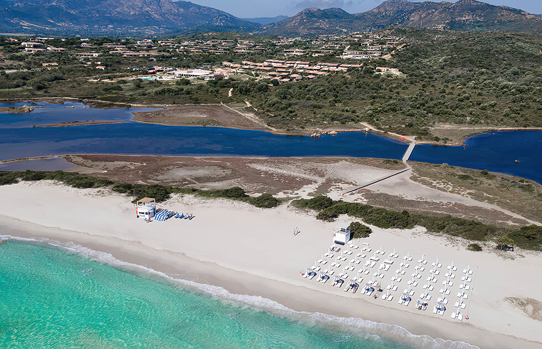 Baglioni Resort Sardinia - San Teodoro, Sardegna, Italy - Beach Aerial View
